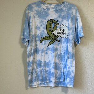 Urban Outfitter Blue And White Tee Shirt Size Unisex Large Pre Owned